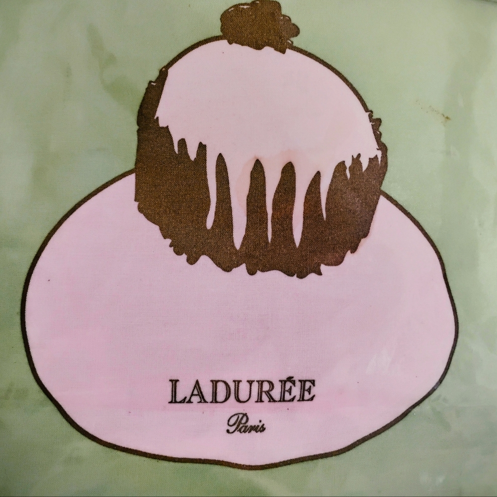 Laduree Green & Pink Tote Bag - Picture 2 of 8